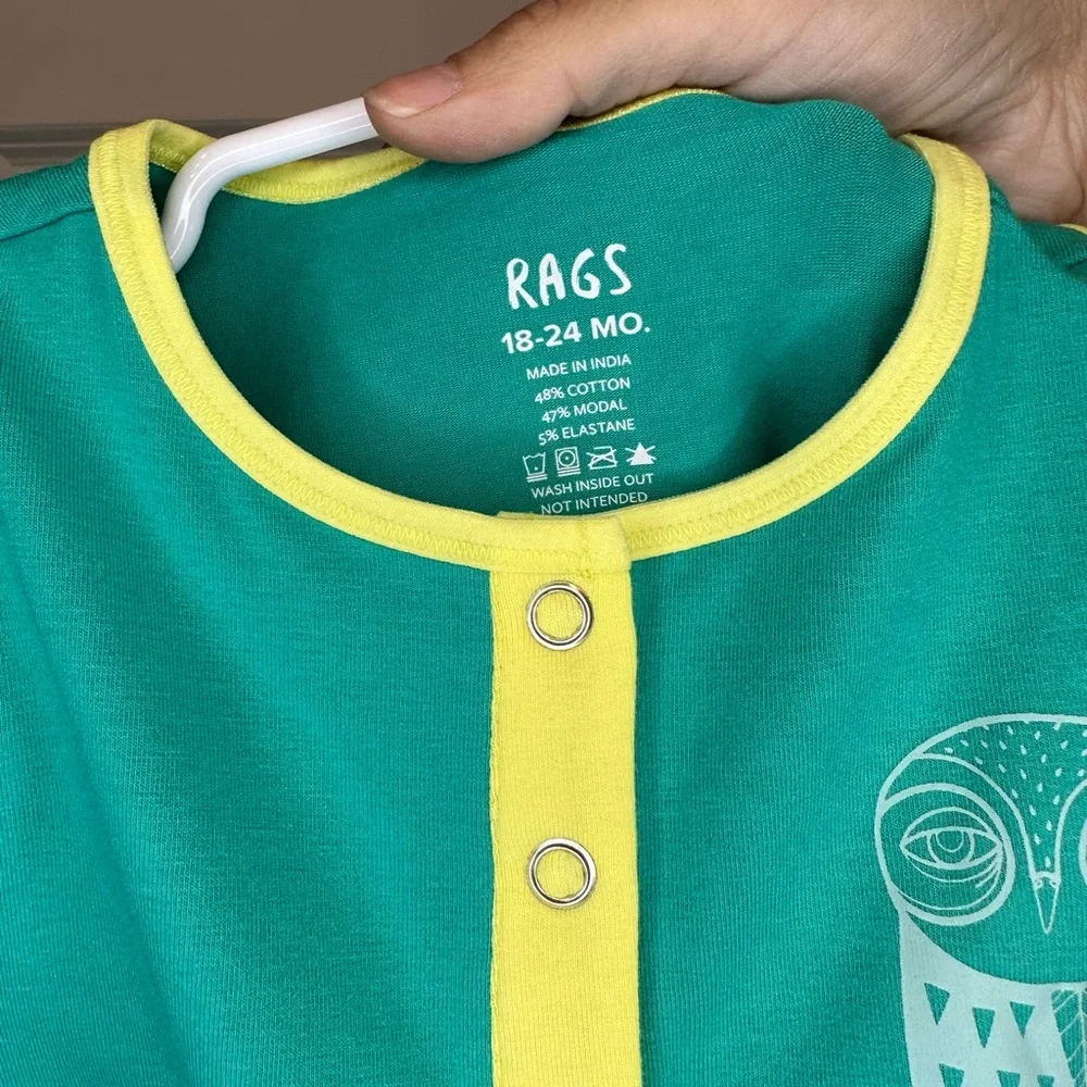 Rags Tank‎ Owl Romper Size 18-24 months NWT